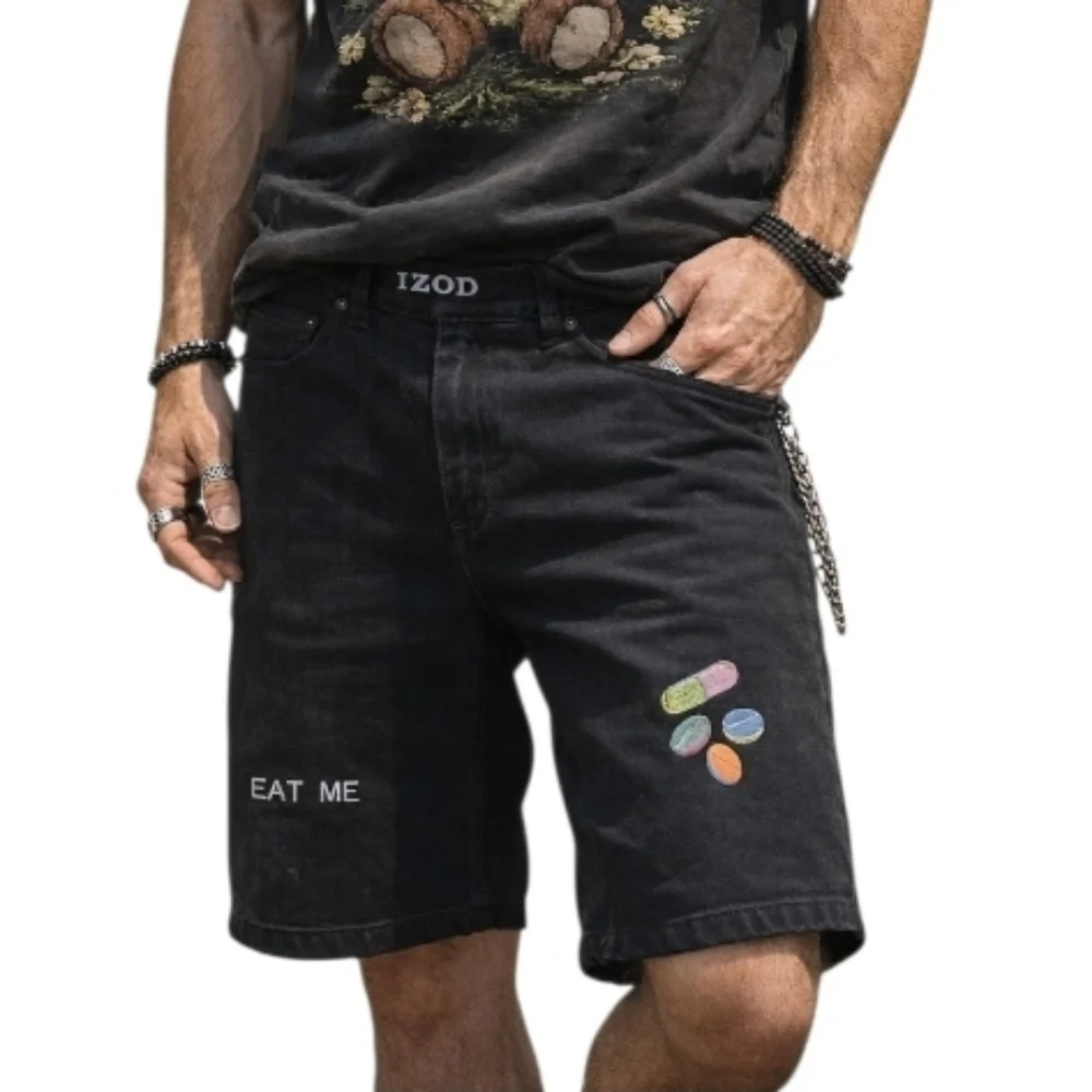 Izod black denim
